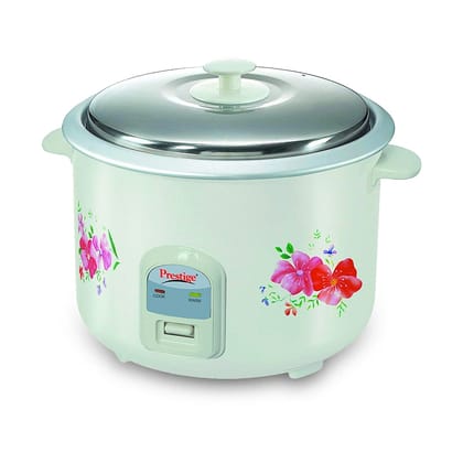 Prestige PRWO 2.8-2 Electric Rice Cooker 2.8L with Close Fit Lid (White, Red) Prestige PRWO 2.8-2 Electric Rice Cooker 2.8L with Close Fit Lid (White, Red)