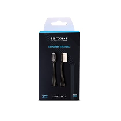 Advanced Rechargeable Electric toothbrush - Sonic Spark (Brush Head-2)-Black