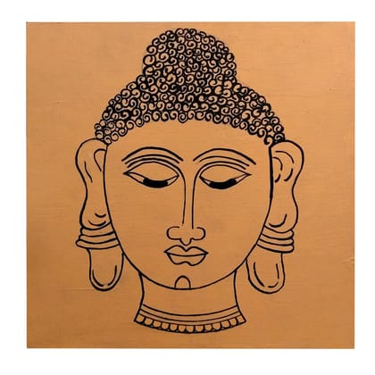 Kalamkari on MDF Square Board DIY Kit by Penkraft