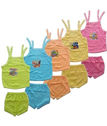 kaseera Pack of 1 Baby Boys Cotton T-Shirt & Shorts Set ( Multicolor 3 )