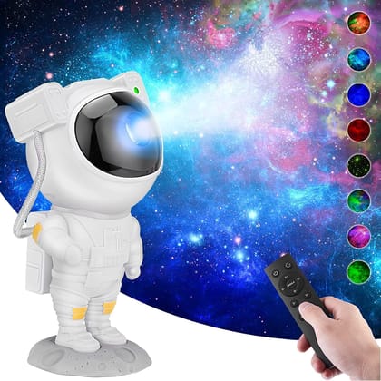 Astronaut Galaxy Projector with Remote, Multicolor