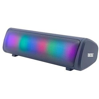 Zebronics Newly Launched Knock Out Portable Bluetooth V5.3 Speaker With 10W Output Rgb Led Lights Tws Function Up To 10H* Backup Usb Msd Fm Radio Passive Radiator (Blue).