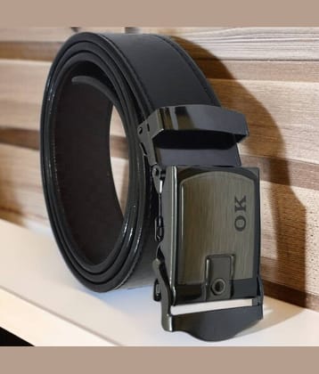 SUNSHOPPING - Black Synthetic Men's Formal Belt ( Pack of 1 )