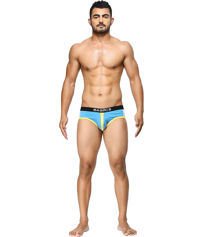 La Intimo Pack of 1 Cotton Briefs For Men's ( Blue )