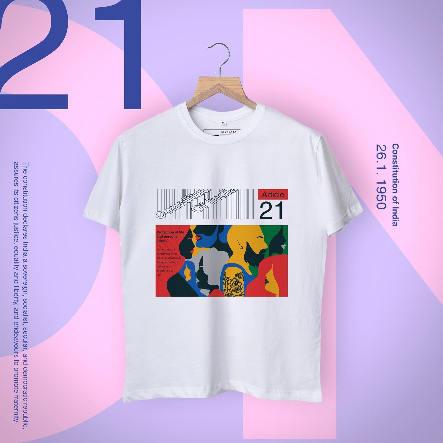 Constitution of India 'The Live and Let Live' Shirt-XXL