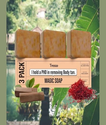 Treszo Beauty Gharr Magic Soap for All Skin Type ( Pack of 3 )
