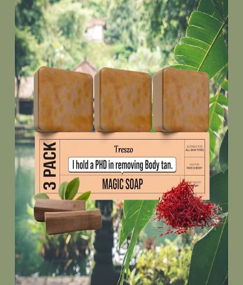 Treszo Beauty Gharr Magic Soap for All Skin Type ( Pack of 3 )