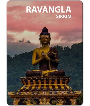 Photojaanic Ravangla Sikkim Fridge Magnet Rubberized Square Fridge Magnets Fridge Magnet - Pack of 1