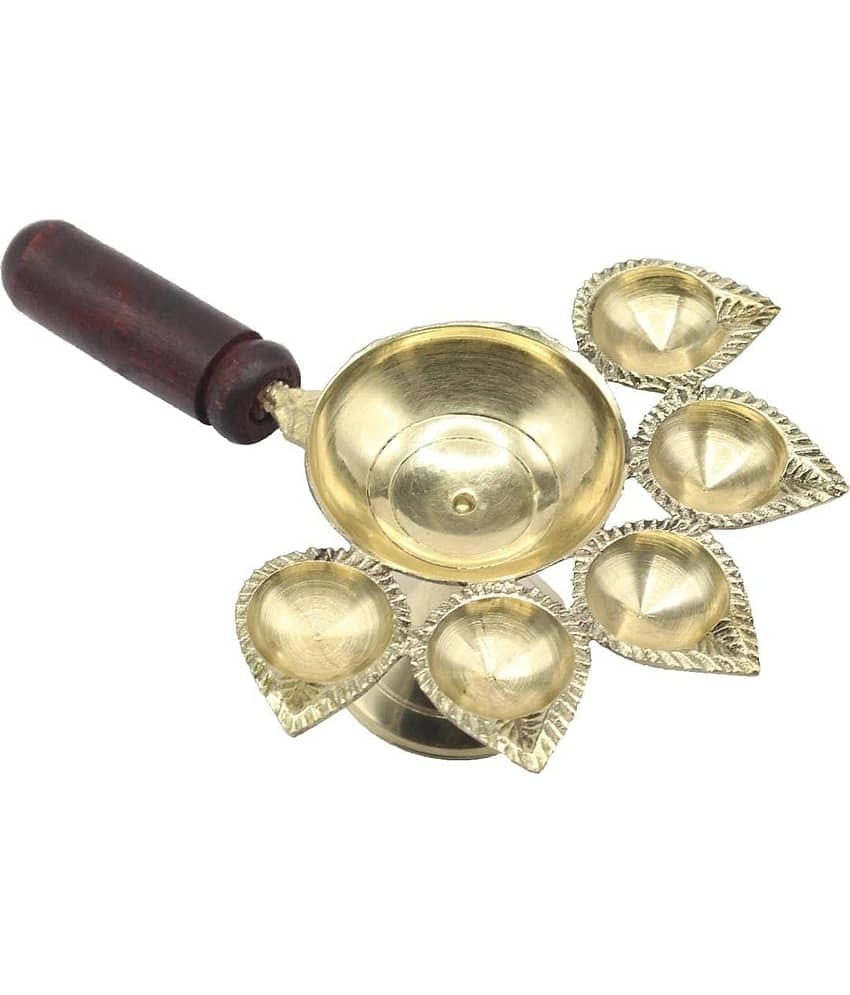 BHARDWAJ REATILS Brass Floor Diya - Pack of 1