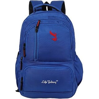 Life Today Medium 26 L Laptop Backpack 26 Litres Royal Blue 15.6 Inch Water Resistance Polyester Laptop Backpack 26 L Laptop Backpack (Royal Blue) (Blue) Life Today Medium 26 L Laptop Backpack 26 Litres Royal Blue 15.6 Inch Water Resistance Polyester Laptop Backpack 26 L Laptop Backpack (Royal Blue) (Blue)