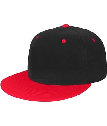 INFISPACE Kid's Hip-Hop Red Color Cap -Adjustable Baseball Snapback Style Cap for Boys and Girls (Age: 4 to 10 Years)