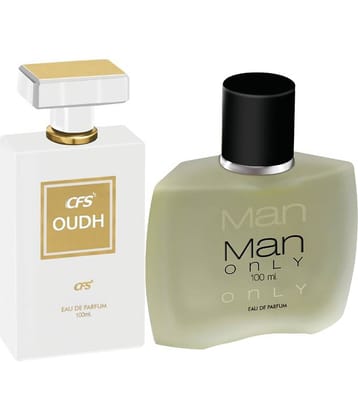 CFS Oudh White & Man Only Black EDP Long Lasting Perfume