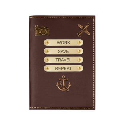 The Wallet Store Leather Passport Cover - Brown