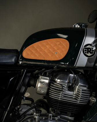 tank pads leather diamond-vintage tan / au