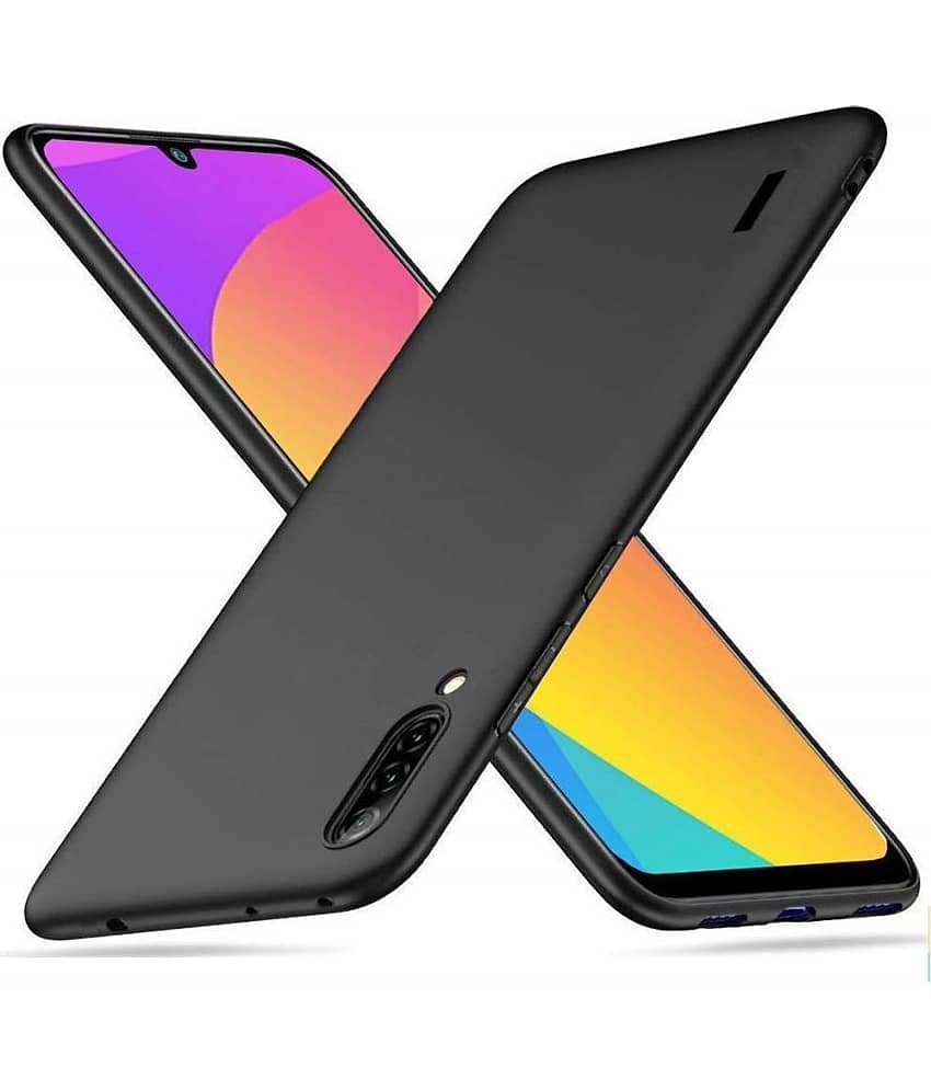 BEING STYLISH - Black Silicon Plain Cases Compatible For Xiaomi Mi A3 ( Pack of 1 )