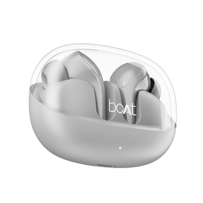 boAt Airdopes 311 Pro, 50H Battery, Fast Charge,ENx Tech, Transparent LID, Low Latency,Stream Ad Free Music via App Support, Bluetooth Earbuds, TWS Ear Buds Wireless Earphones with mic (Space Grey) boAt Airdopes 311 Pro, 50H Battery, Fast Charge,ENx Tech