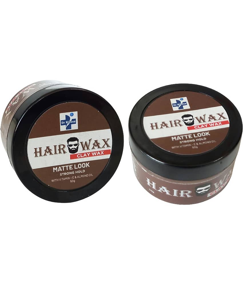 Dr Kleenz Clay Hair Wax, Matte look Strong Hold Wax 100 g Pack of 2