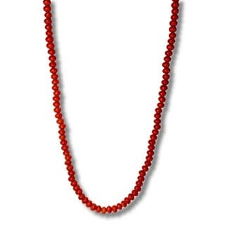 Crimson Red Beaded Mala  Stylish Beaded Creation