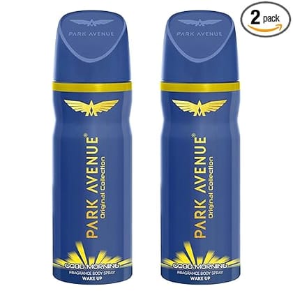 Park Avenue Men Good Morning Combo Perfume Fresh Long Lasting Citrus Fragrance Spray Super Saver Pack, 300Ml (Pack Of 2)