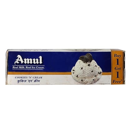 Amul Cookies & Cream Real Milk Ice Cream 750 MILLI_LITRE