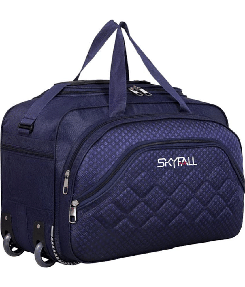 SKYFALL - Purple Nylon Duffle Trolley