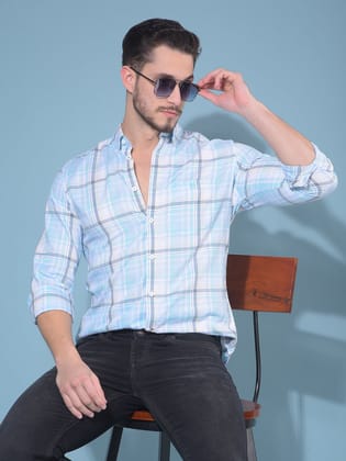 Multi Colour Tartan Check 100% Cotton Shirt-2XL / Multi-Colour