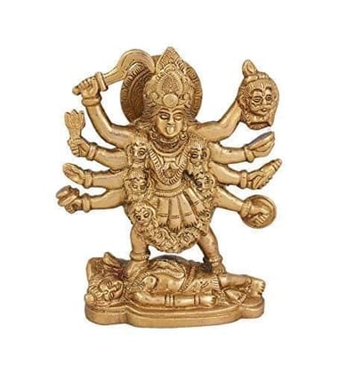 Arihant Craft� Hindu Goddess Durga Idol Hand Work Showpiece � 17 cm (Brass, Gold) Arihant Craft� Hindu Goddess Durga Idol Hand Work Showpiece � 17 cm (Brass, Gold)
