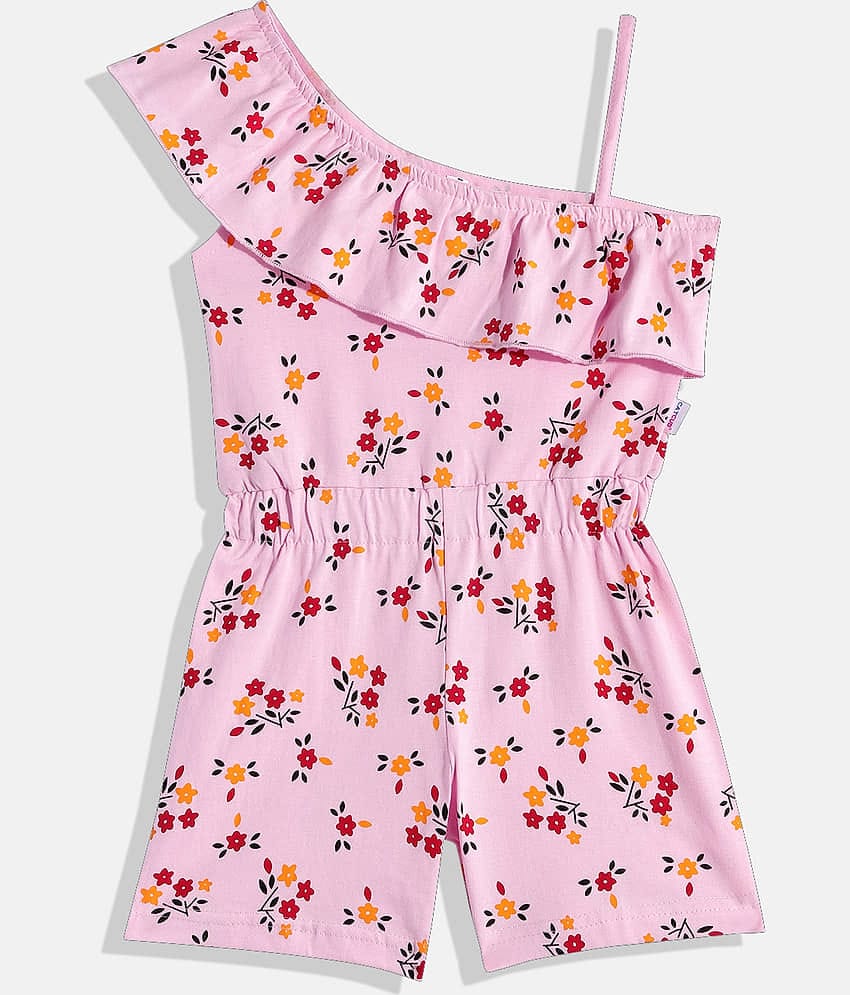 CATCUB Girls Cotton Jumpsuit ( Pack of 1 , Yellow )