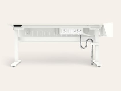MoveUp - Large Size Adjustable Height Study Table - 1-Year Warranty, Frosty White MoveUp - Large Size Adjustable Height Study Table - 1-Year Warranty, Frosty White