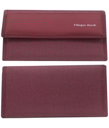 Sb Grand Fabric Pink Cheque Book Holder - Pink