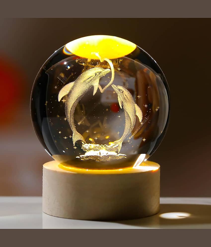 SKYVILLA Glossy Night Lamp ( Pack of 1 )