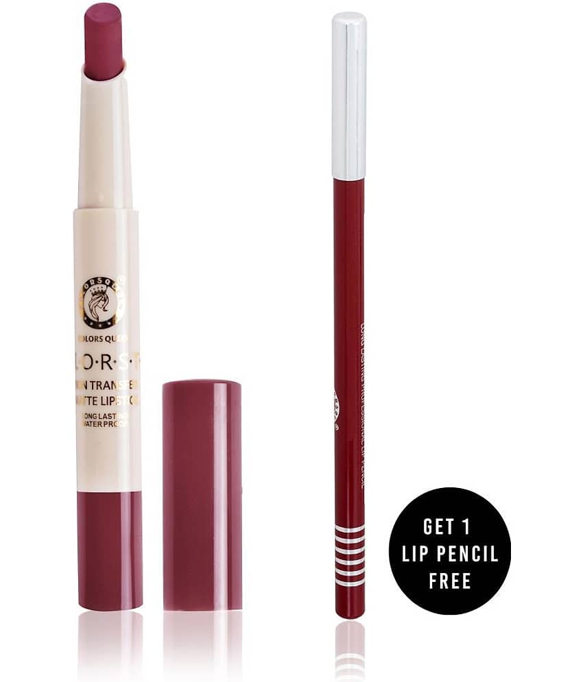 Colors Queen Kiss Proof Matte Lipstick Dallc Coral Pack of 2 2.1 g