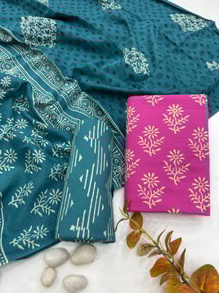 Cotton Suit Mulmul Dupatta