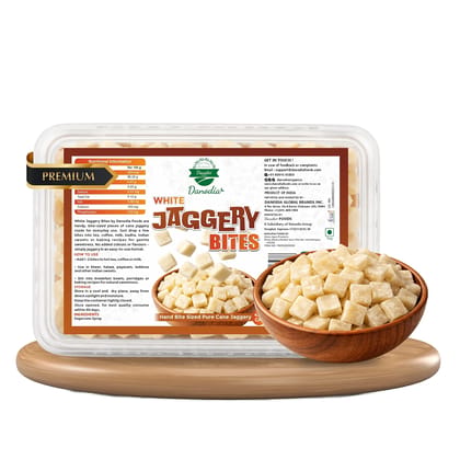 Danodia Foods Snackable White Jaggery Bites, 450 gm