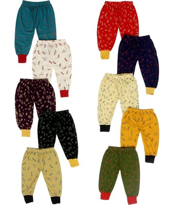 DIAMOND EXPORTER Pack of 10 Baby Boys Cotton Pyjama ( Multi Color )