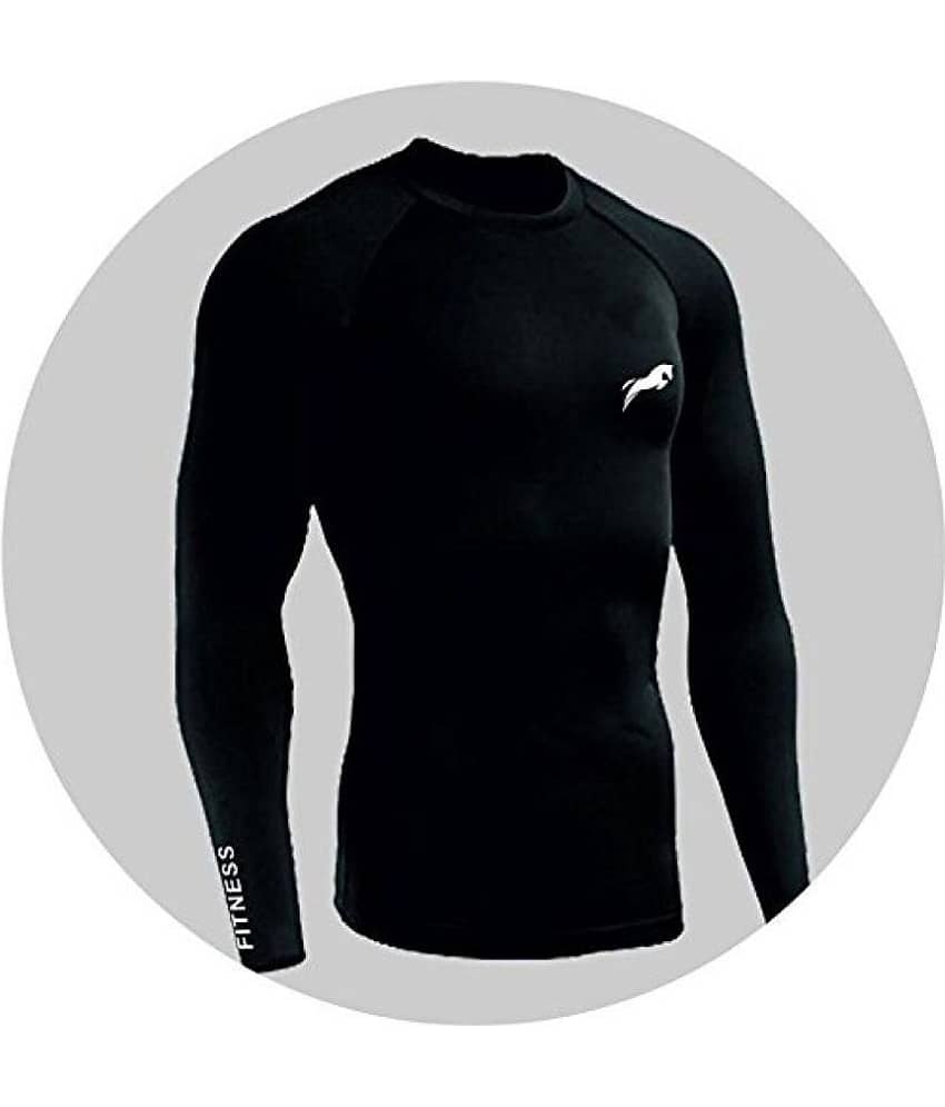 Rider Compression Top Full Sleeve Plain Athletic Fit Multi Sports Cycling, Cricket, Football, Badminton, Gym, Fitness & Other Outdoor Inner Wear