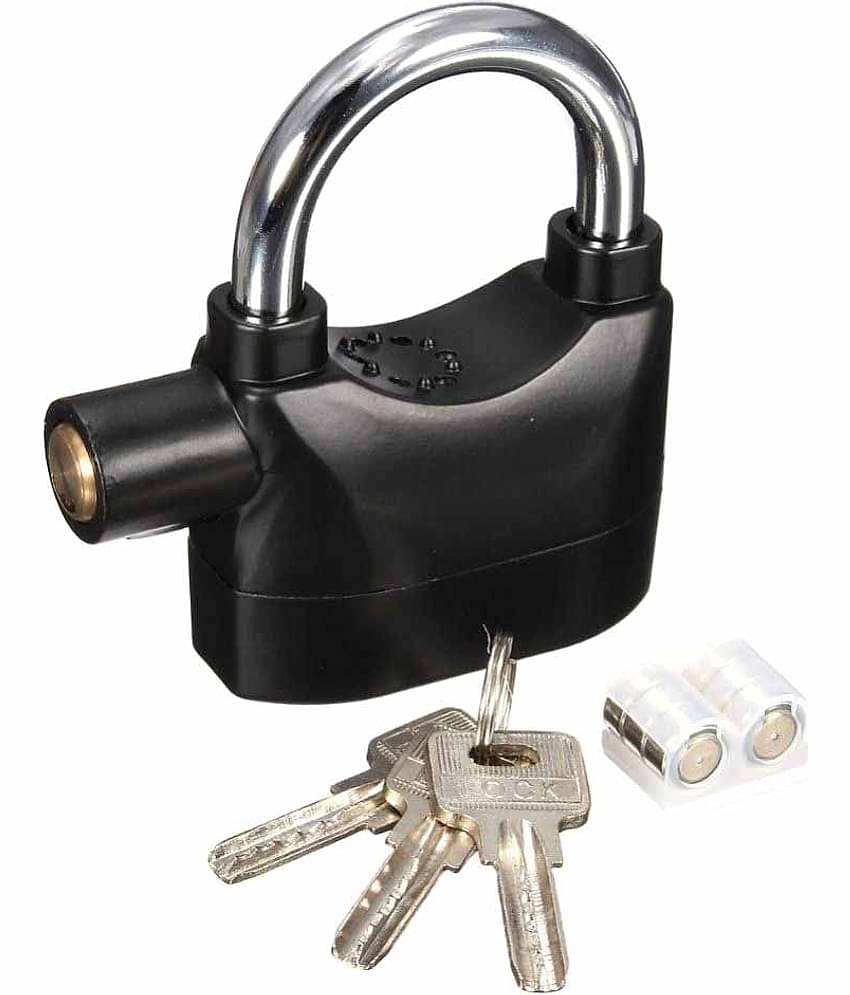 Qubeplex Siren Alarm Lock Anti Theft Security System Motor Bike,Bicycle Padlock-Universal(KTM,Unicorn,Pulsar,Splendor,Scooty etc.)