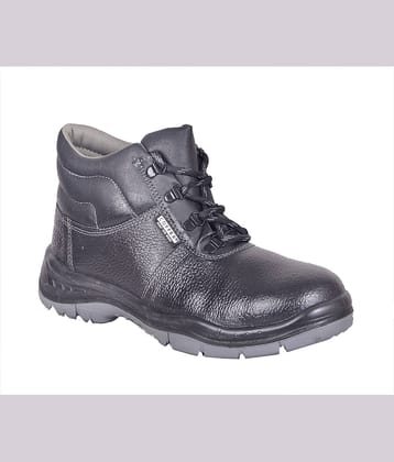 Coffer Safety Mid Ankle Black Safety Shoes