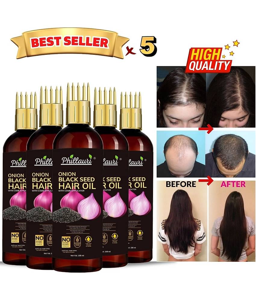 Phillauri - Anti Hair Fall Bhringraj Oil 500 ml ( Pack of 5 )
