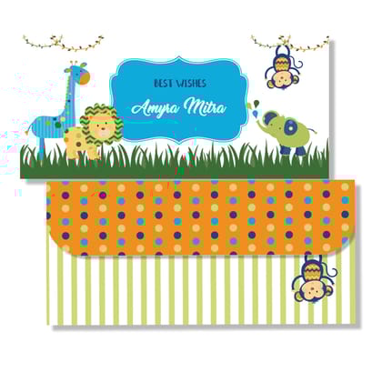 Gift Envelopes - Party Animals Blue-20
