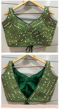 Latest Fancy Designer Embroidery Work Readymade Stitched Blouse Design