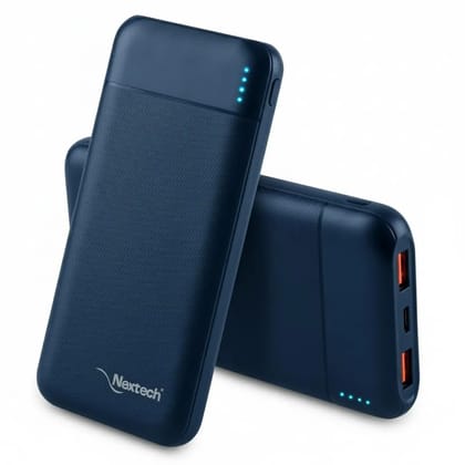 Nextech Slender PDQC 22.5W | 10000mAh | Made in India | Fast Charging Powerbank | Ultra Slim Power Bank | Type-C PD & QC 3.0 USB Output | Compact PowerBank for Smartphones | Blue