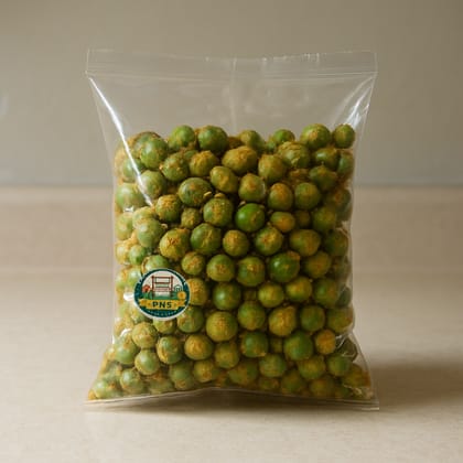 Pani Nag Square's spicy green peas snack