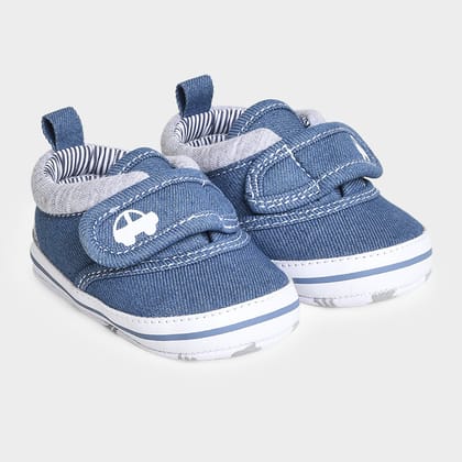 Bloom Denim Booties-0-3 M / Blue