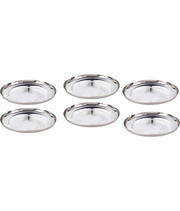 Neelam Appliances 6 Pcs Stainless Steel Half Plate