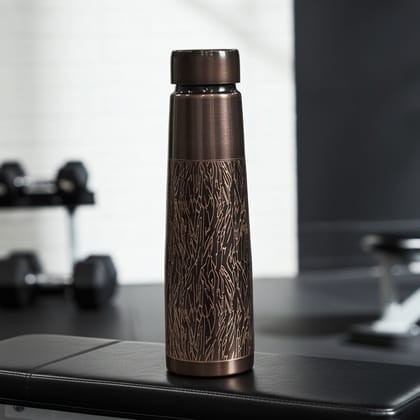Copper Drinking Bottle 900 ML | Pure Copper Health Bottle , Height : 10.5 Inch (BCMAS202 E)