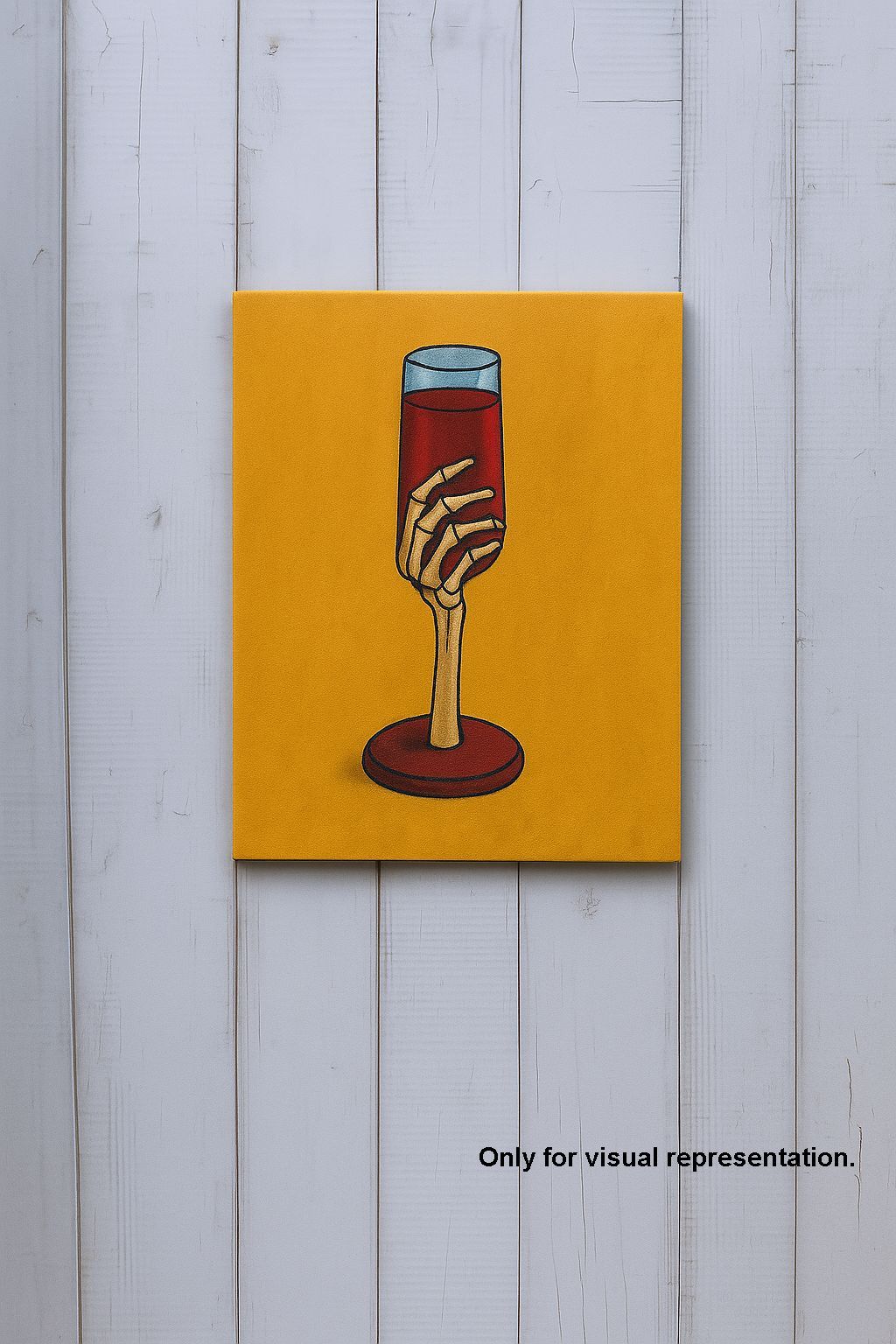 Dbeautify's DIY Traditional Painting – Skeleton Hand Holding Glass