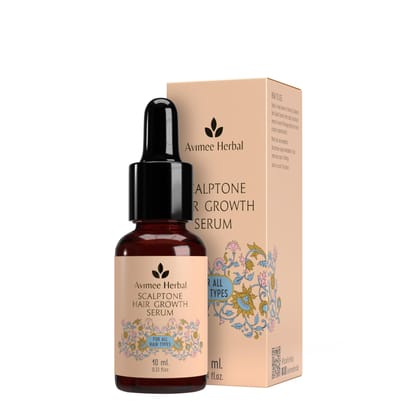 Avimee Herbal Scalptone Hair Growth Serum | Scientifically Proven Formula | Enriched with Nansyl & Green Tea Extract | For Hair Growth & Hair Fall Reduction | 10 ml Avimee Herbal Scalptone Hair Growth Serum | Scientifically Proven Formula | Enriched with