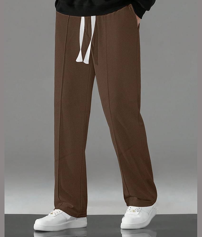 KAJARU Loose Men's Korean Pant - Coffee ( Pack of 1 )