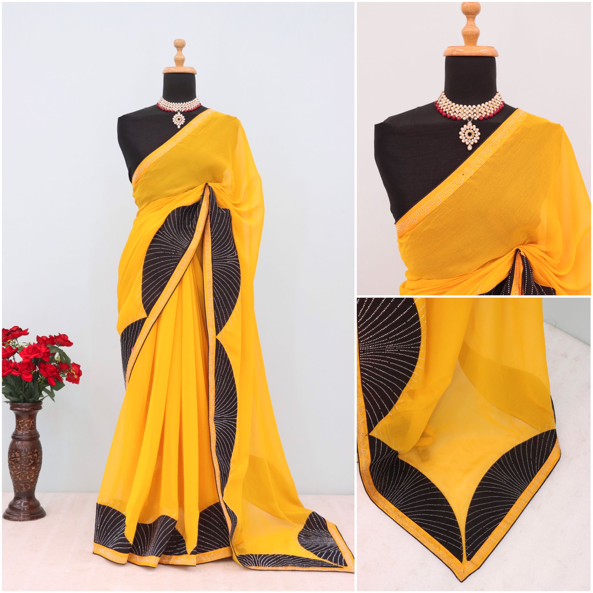 womens partywear saree